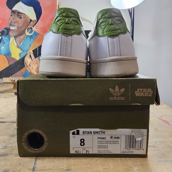 Adidas Stan Smith Yoda (White/green) - Picture 2 of 14